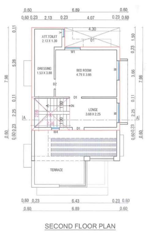  vrundavan greens Floor Plan Second Floor Plan