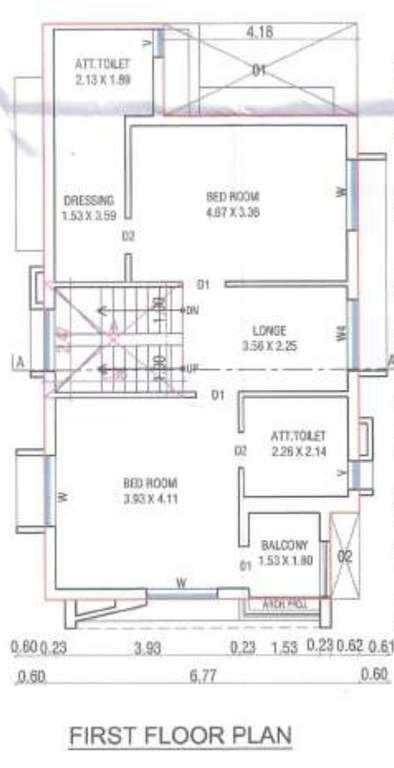  vrundavan greens Floor Plan First Floor Plan