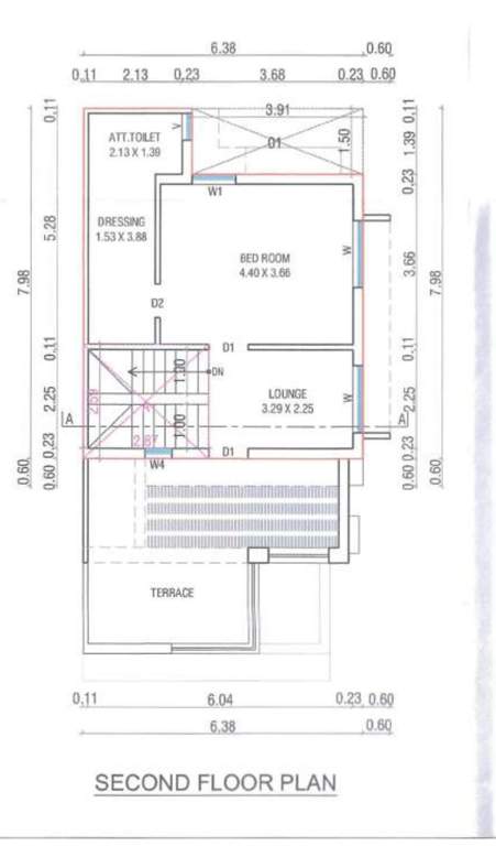  vrundavan greens Floor Plan Second Floor Plan