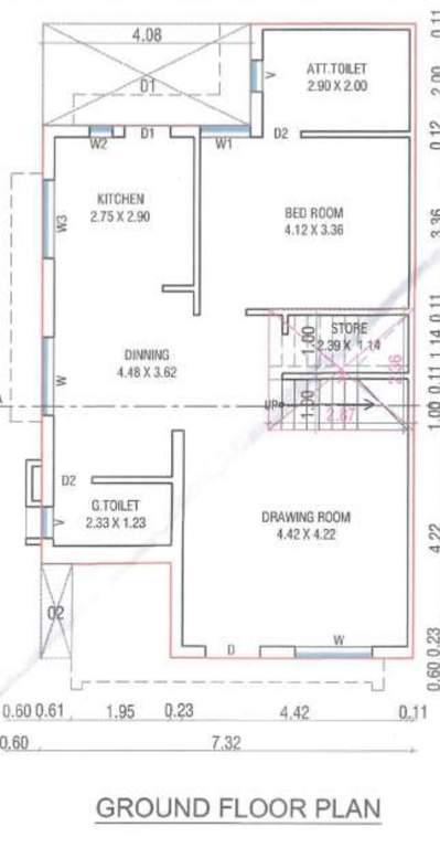  vrundavan greens Floor Plan Ground Floor Plan