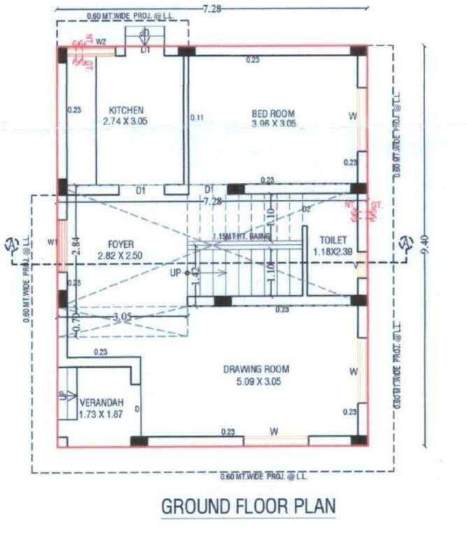 kivansh palace Floor Plan Ground Floor Plan