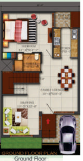  green villa 2 Floor Plan Ground Floor Plan