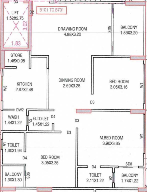  aamrakunj royal Floor Plan Floor Plan