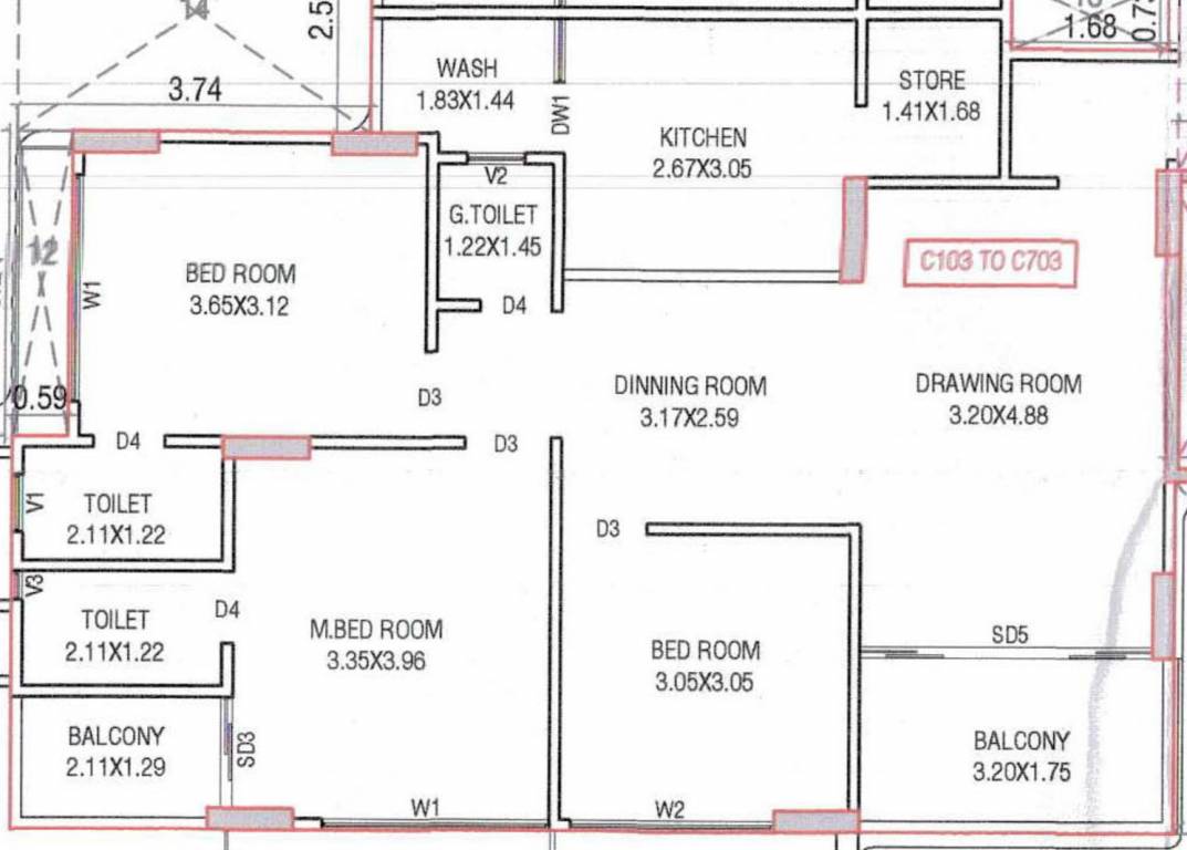  aamrakunj royal Floor Plan Floor Plan