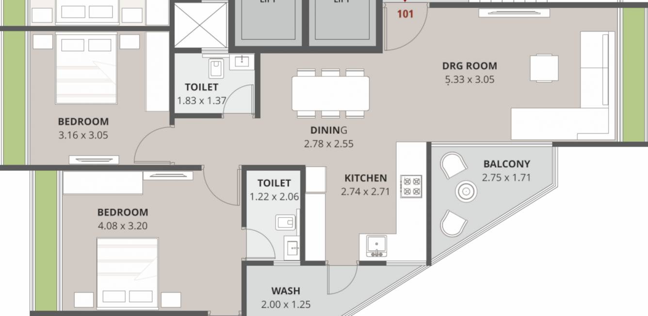  1seven Floor Plan Floor Plan