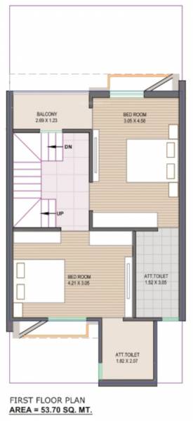  city-3bhk Floor Plan First Floor Plan