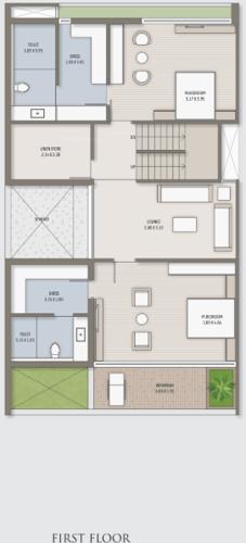  shree-saral-paradise-and-sky-luxuria-villa Floor Plan First Floor Plan
