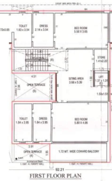  shree saral paradise and sky luxuria villa Floor Plan First Floor Plan