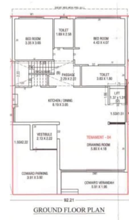  shree saral paradise and sky luxuria villa Floor Plan Ground Floor Plan