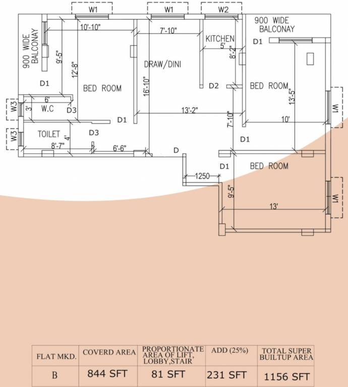  pinnacle residency Floor Plan Floor Plan