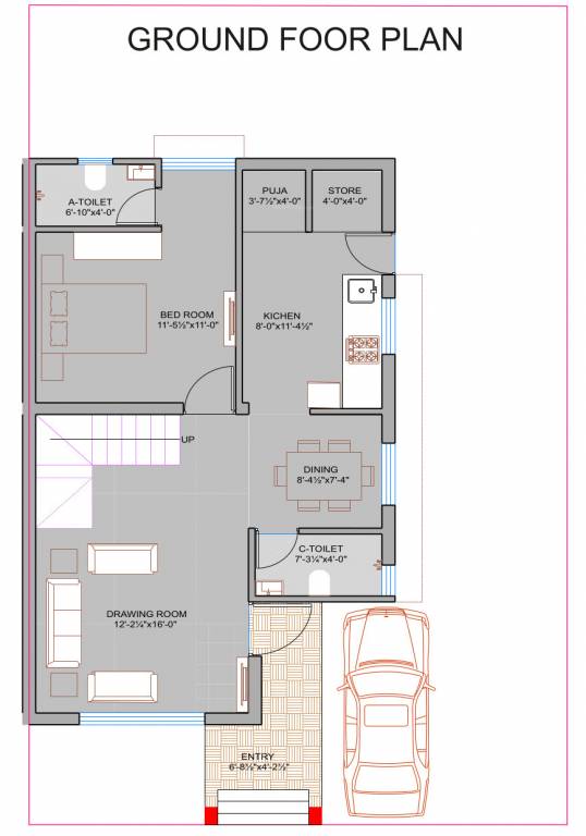  alaska skyview Floor Plan Ground Floor Plan