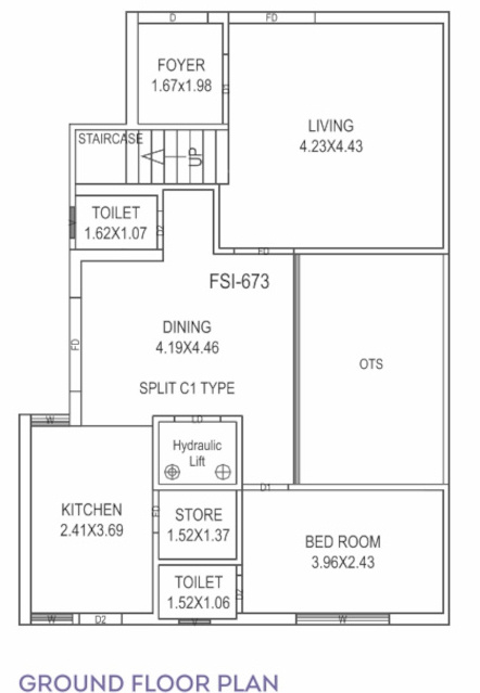 redcoral greens Floor Plan Ground Floor Plan