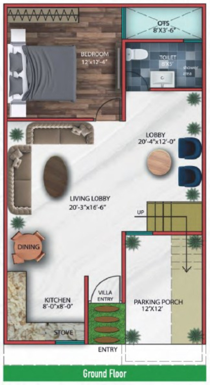 aangan vatika Floor Plan Ground Floor Plan