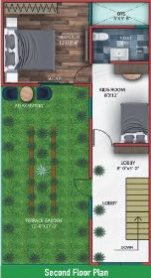  aangan vatika Floor Plan Terrace Floor Plan