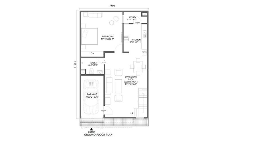  radhya puram Floor Plan Upper Ground Floor Plan