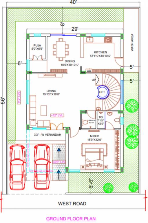  iqon west Floor Plan Ground Floor Plan