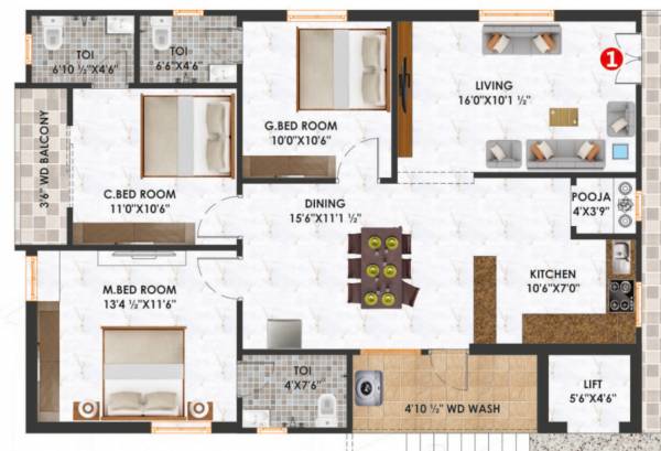  padmavathi-blooms Floor Plan Floor Plan