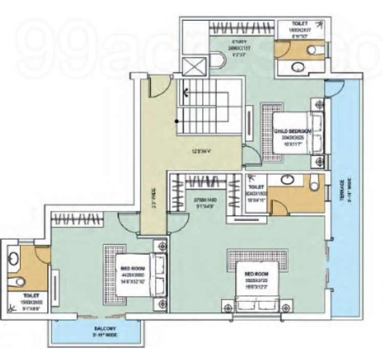 Upper Level Duplex Plan new town heights Floor Plan Upper Level Duplex Plan