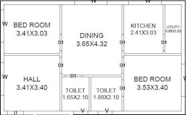  suvarna-residency-block-ii Floor Plan Floor Plan