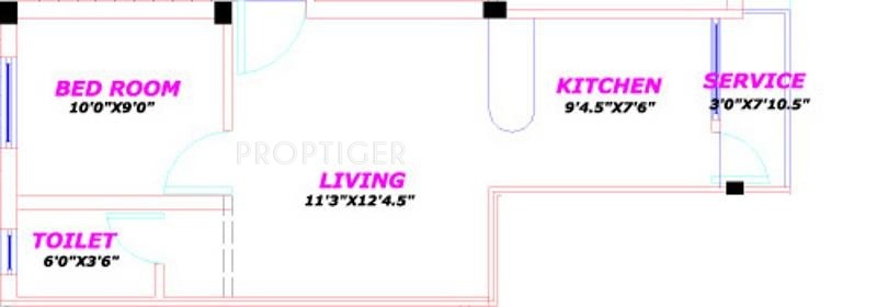 Royal Crescent (1BHK+1T (510 sq ft) 510 sq ft) Royal Crescent (1BHK+1T (510 sq ft) 510 sq ft)