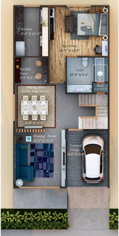  titania residency Floor Plan Ground Floor Plan