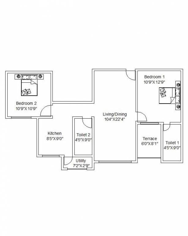 Floor Plan konark virtue Floor Plan Floor Plan