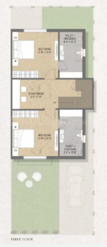  shree-hari-bungalows Floor Plan First Floor Plan