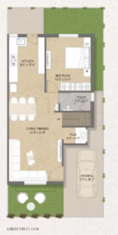  shree hari bungalows Floor Plan Ground Floor Plan