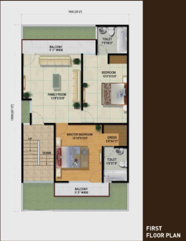 green villas 2 Floor Plan First Floor Plan