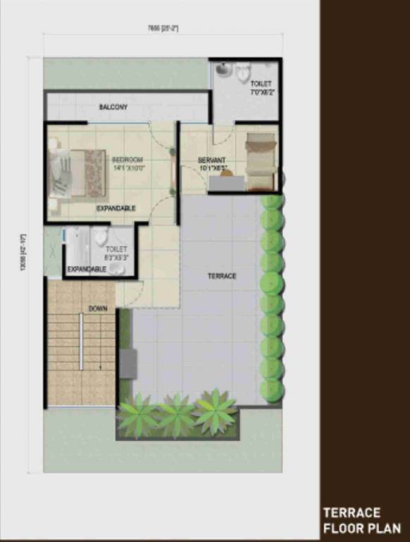 Second Floor Plan green villas 2 Floor Plan Second Floor Plan