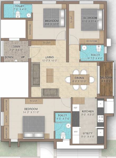  gem-residence Floor Plan Floor Plan