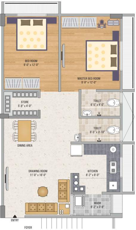  residency Floor Plan Floor Plan