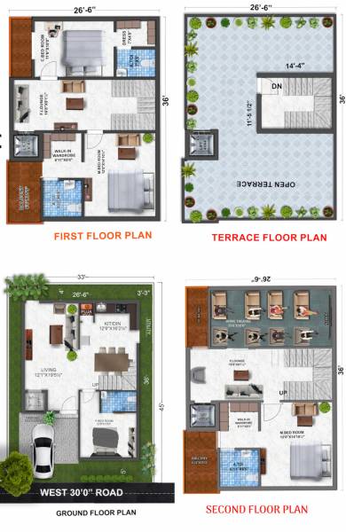  the-garden-view-villas-2 Floor Plan Floor Plan