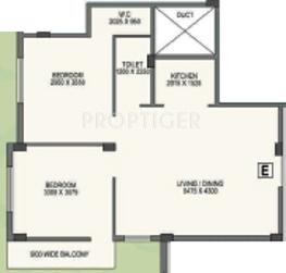 SM Galaxy (2BHK+2T (918 sq ft) 918 sq ft)