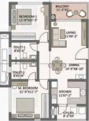  the-prestige-city-hyderabad-apartments Floor Plan Floor Plan