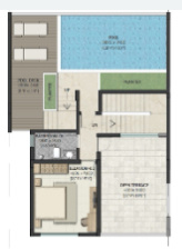  hrc pristine Floor Plan Upper Level Duplex Plan