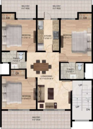  flamingo floors Floor Plan Lower Level Duplex Plan