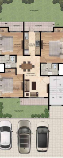  flamingo floors Floor Plan Lower Level Duplex Plan