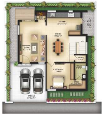 orion villas Floor Plan Ground Floor Plan