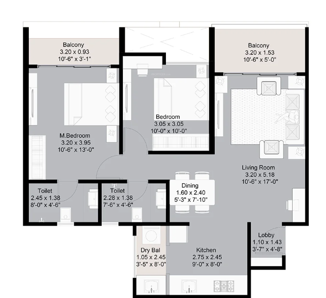Floor Plan west view reserve ii Floor Plan Floor Plan