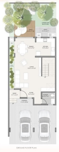 earthen ambience Floor Plan Ground Floor Plan