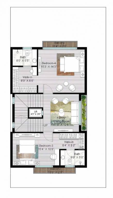  estates aranya phase i Floor Plan Second Floor Plan