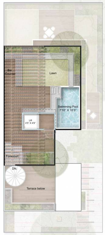 Terrace Floor Plan estates aranya phase i Floor Plan Terrace Floor Plan