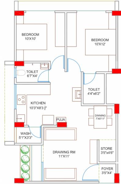  r-r-residency Floor Plan Floor Plan