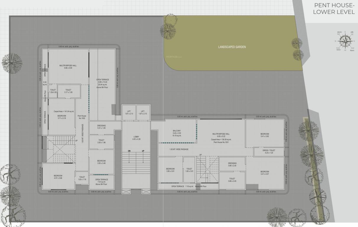  springs exotica 3 Floor Plan Lower Level Penthouse Plan