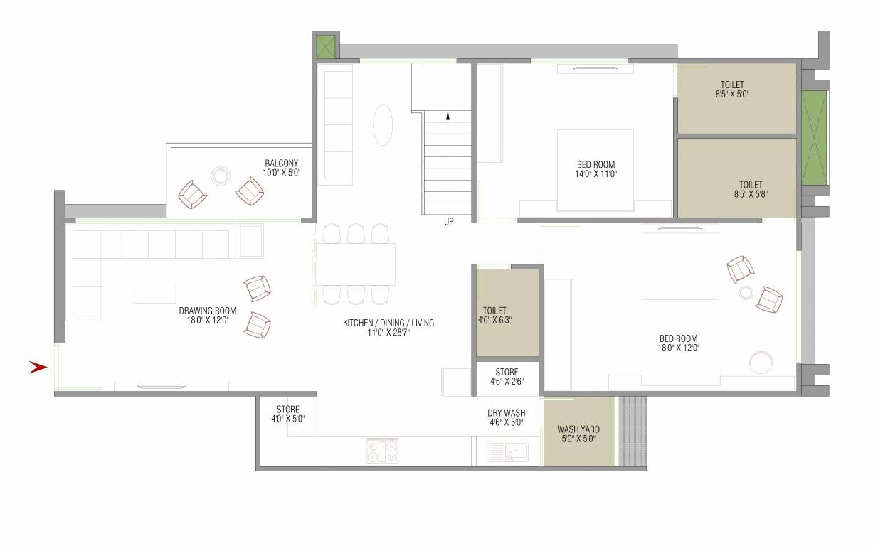  the canvas Floor Plan Lower Level Penthouse Plan