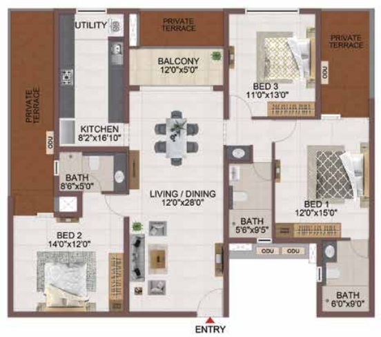  palm springs Floor Plan Floor Plan