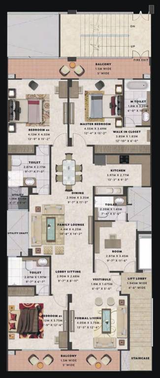 veridia 6 oakwood enclave Floor Plan Floor Plan
