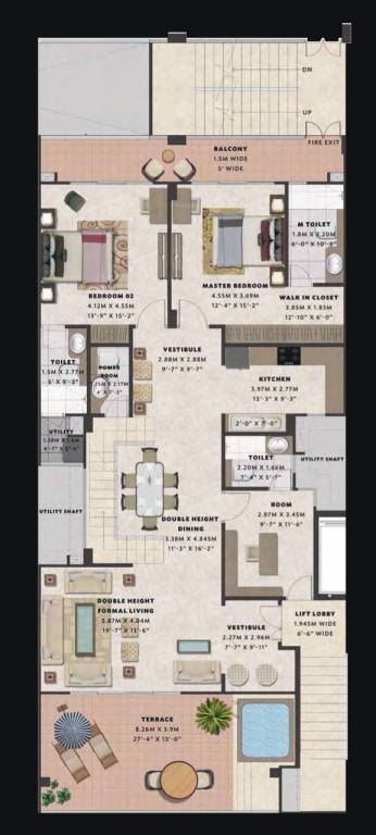 veridia 6 oakwood enclave Floor Plan Lower Level Duplex Plan