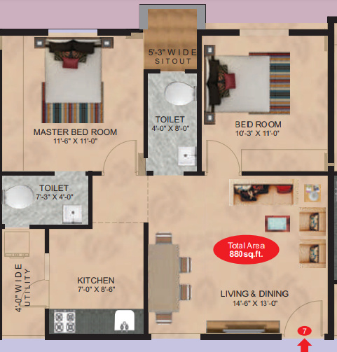  residency Floor Plan Floor Plan